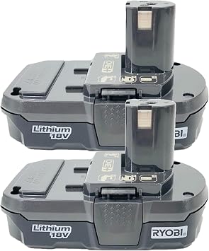 RYOBI P161 (P190 2 pack ) 18 volt ONE+ 2.0Ah Compact Lithium-Ion Battery