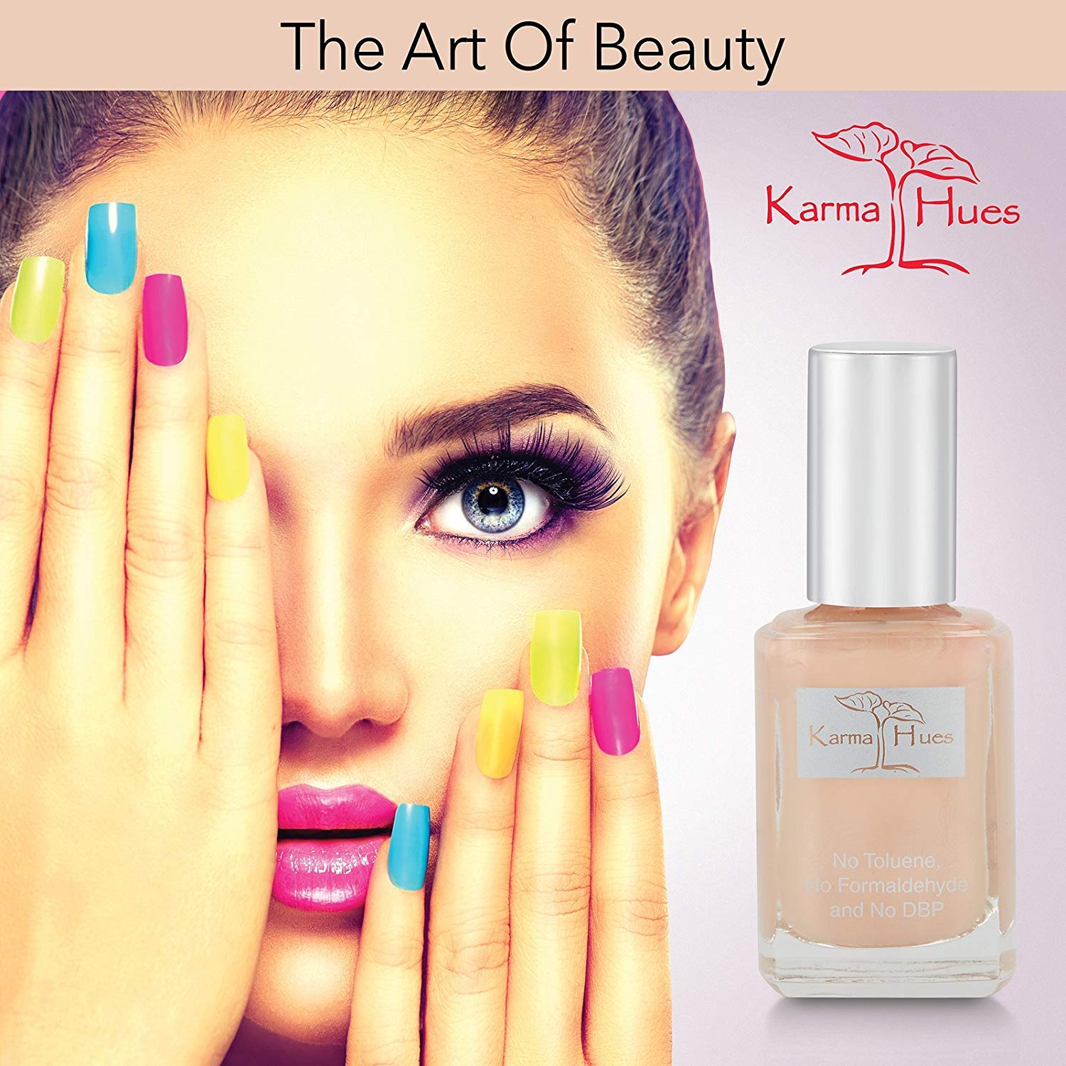 karma organic Natural Nail Polish-Non-Toxic Nail Art, Vegan and Cruelty-Free Nail Paint (LIGHT AND SWEET)
