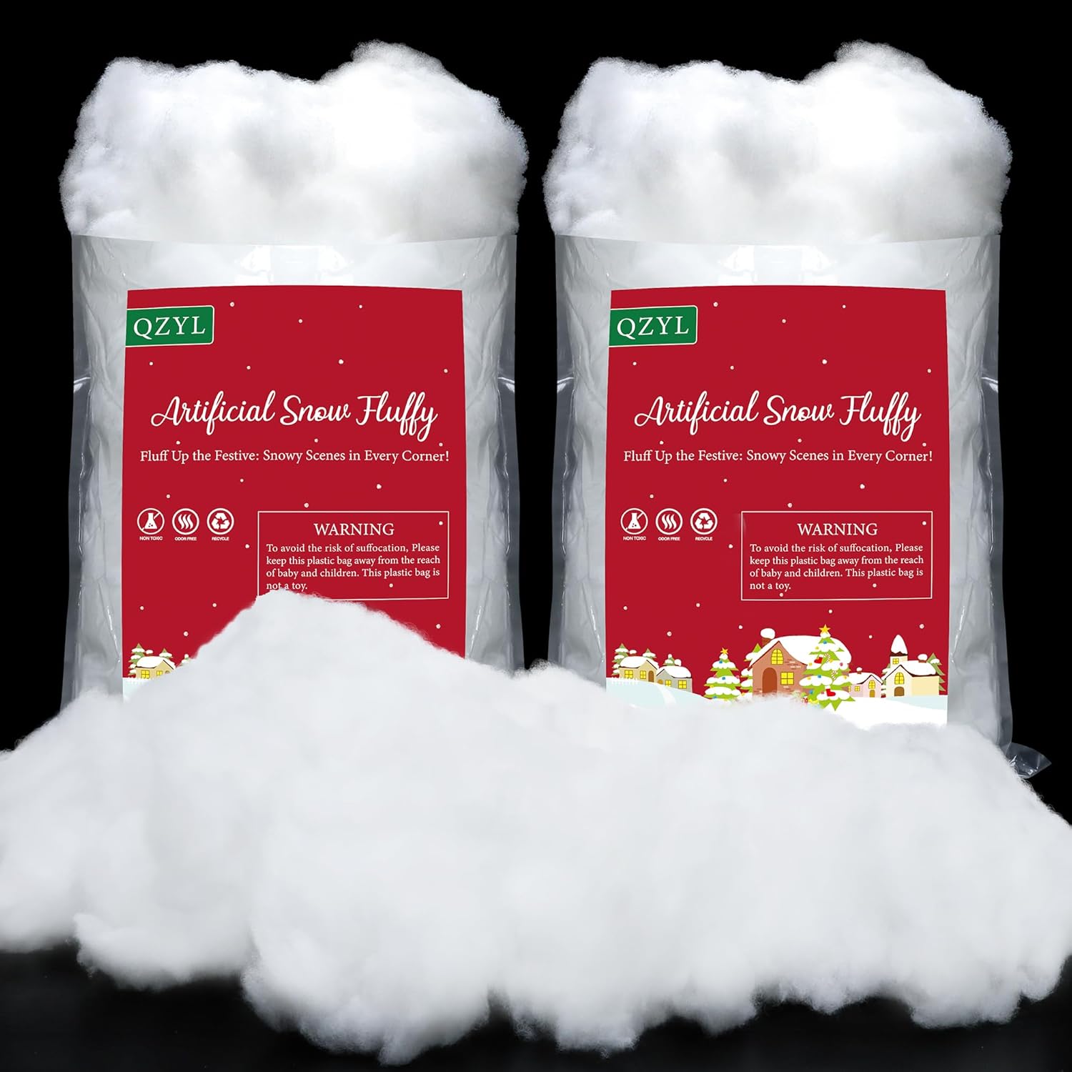 2LB Artificial Snow for Christmas Village