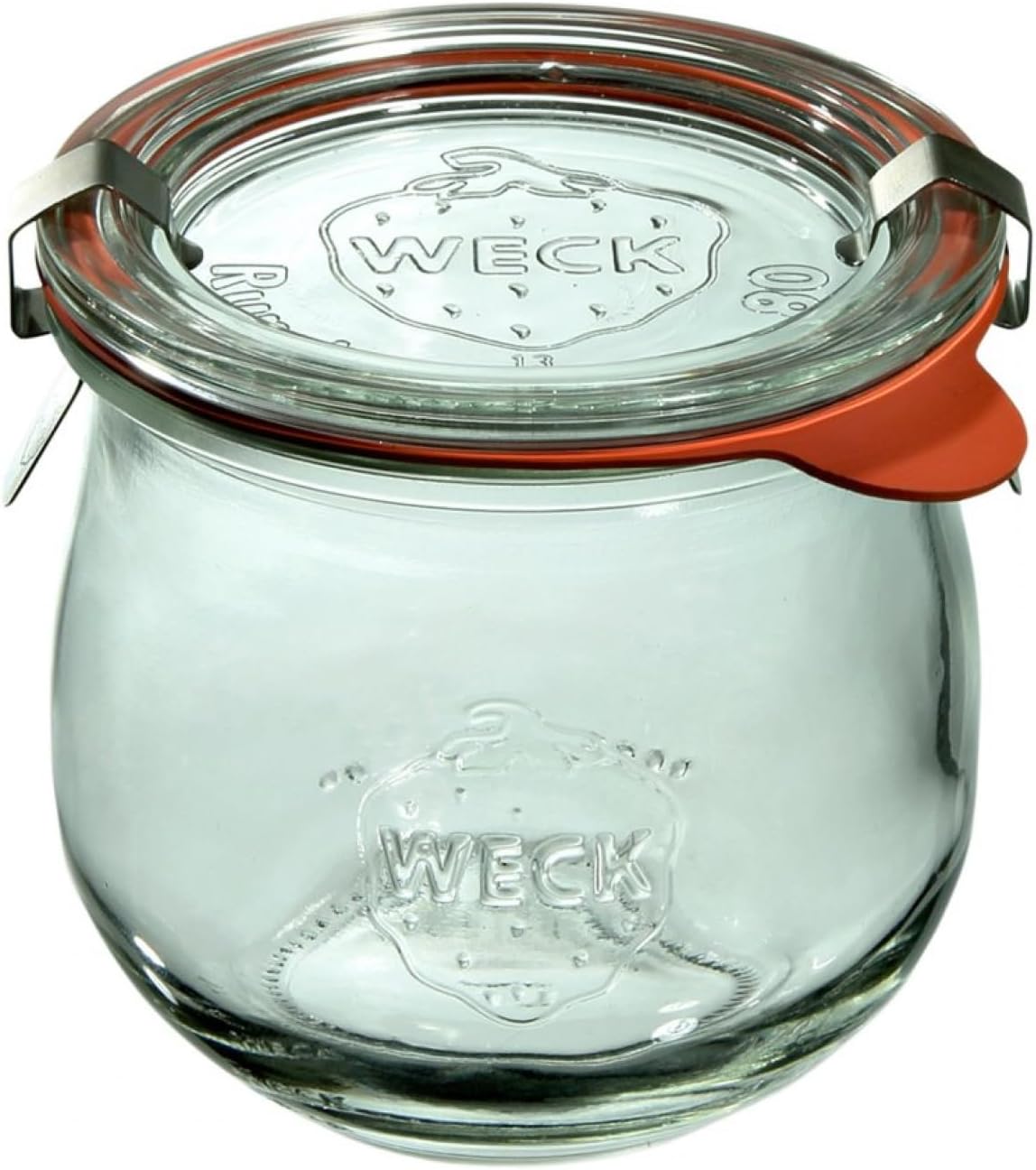 Weck Bicchieri Tulipano 1750 Ml, 4 Pezzi, Contenitori In Vetro Per Succhi, Conservazione Alimenti E Dessert