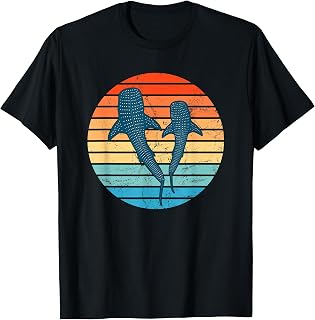 Whale Shark Vintage Sunset T-Shirt