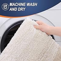 Vista 265 de OLANLY Juego de 2 alfombras de baño de 2 piezas, alfombras de baño de microfibra suave y absorbente y alfombra de inodoro con contorno