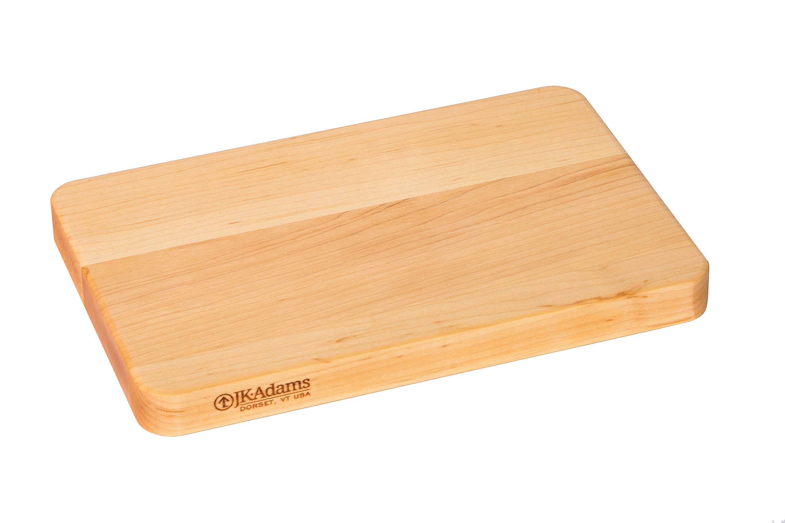 J.K. Adams 12-Inch-by-8-Inch Maple Wood Pro-Classic Cutting Board