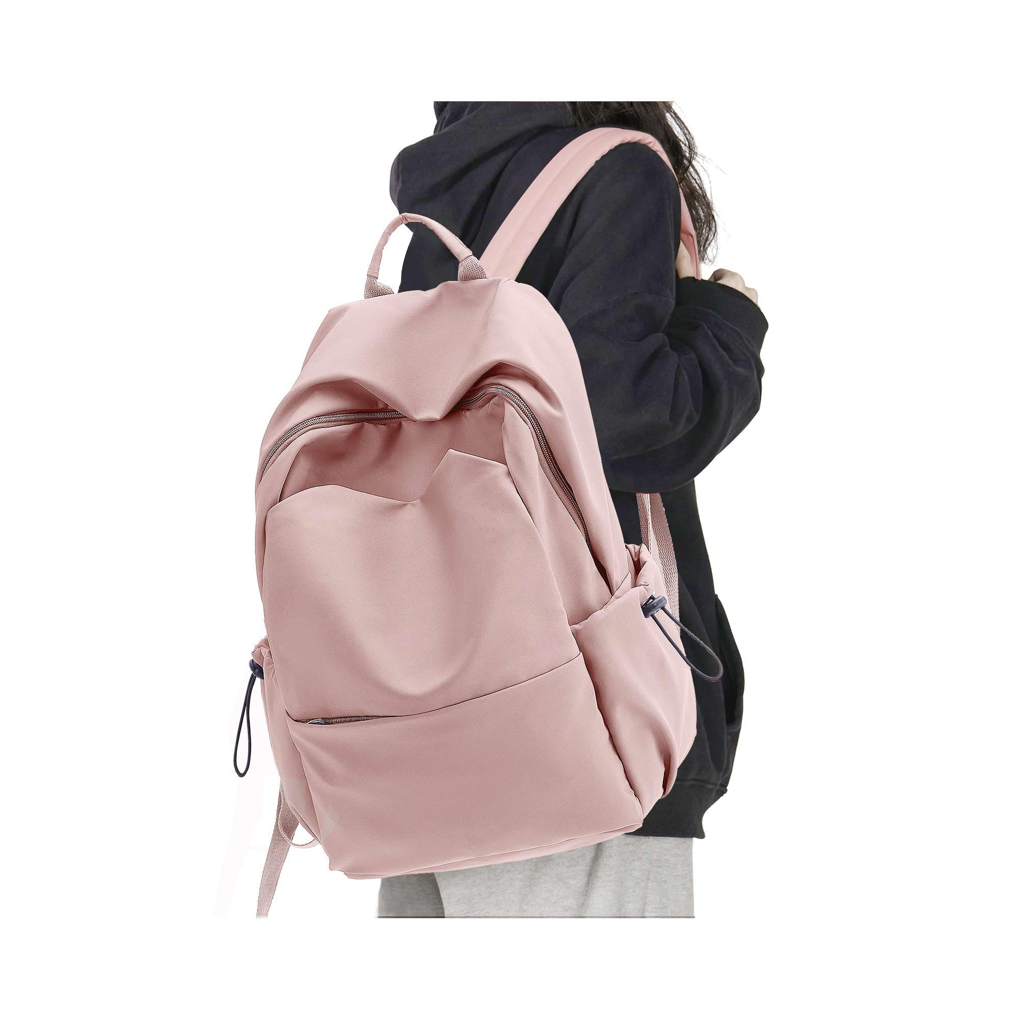 Pink Kids Backpack for Boys Girls Elementary Middle School Bag for Childs Bookbag for Teens with Tablet Sleeve