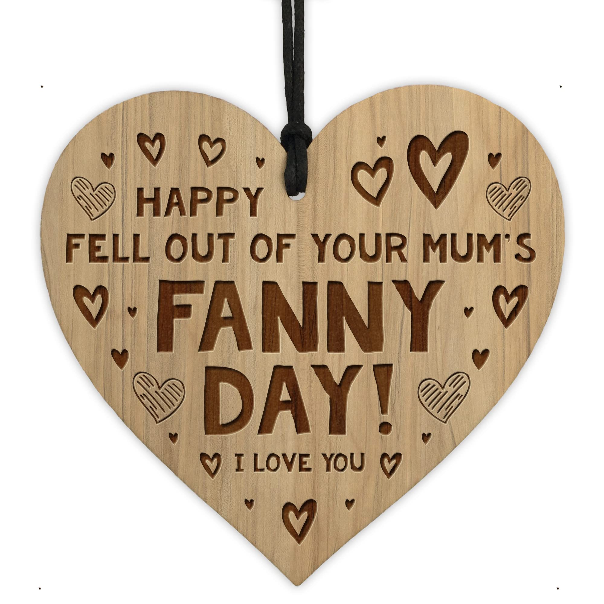 Red Ocean Funny Rude Mothers Day Gift Engraved Heart Mum Gift From Son Daughter Keepsake