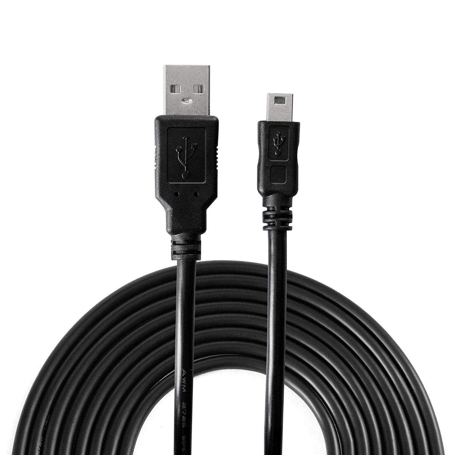 ALEESH USB to Mini USB Super Speeds PS3 Controller Charger Cable (5m,15ft Long)