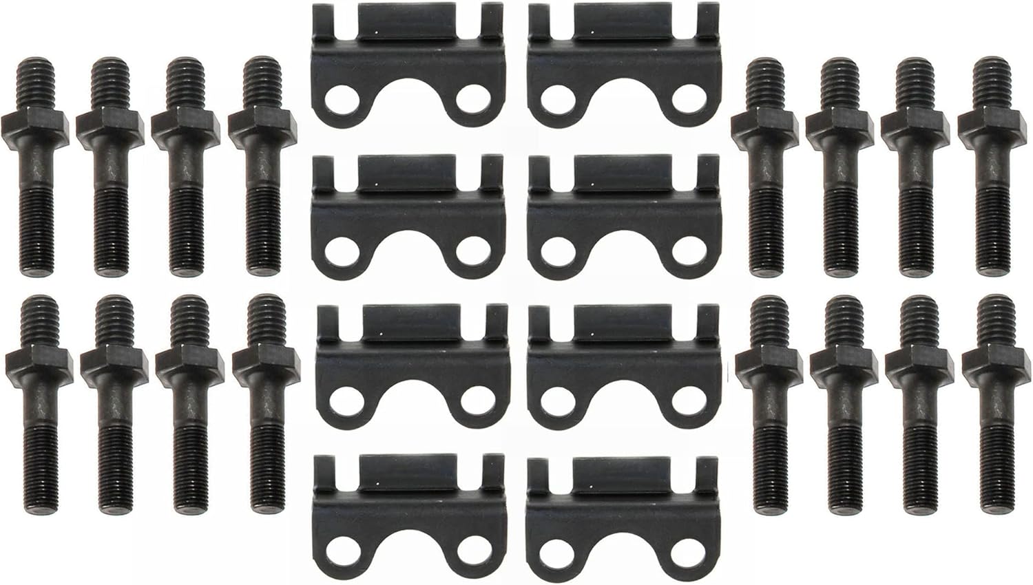 Set of 24 Raised Guide Plates 3/8" Rocker Arm Studs for SBC