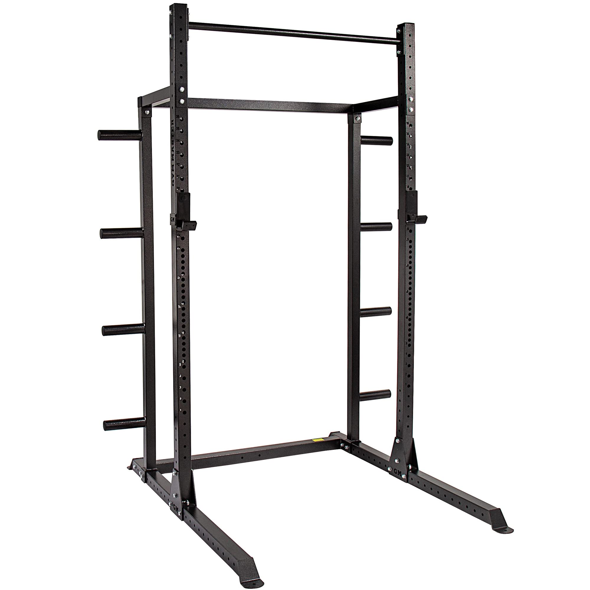 GM2 Half Power Rack Squat Cage with Optional Weight Storage and Spotters