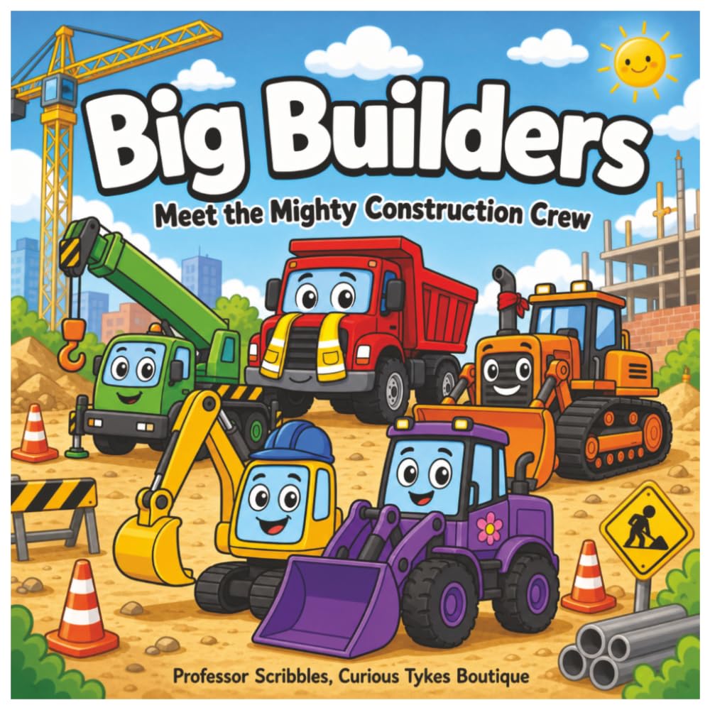 Big Builders: Meet the Mighty Construction Crew (Professor Scribbles Wonder Canvas Adventures)