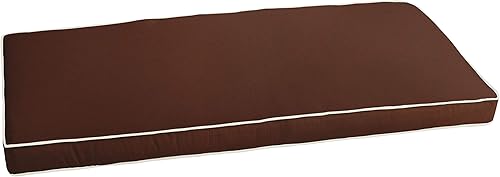 Miniatura 25 de Mozaic - Cojín para banco de interiores y exteriores, color azul. Azul mezclilla,Lienzo antiguo Beige,Lienzo Bay Marrón,Capri de lona.,Lona de