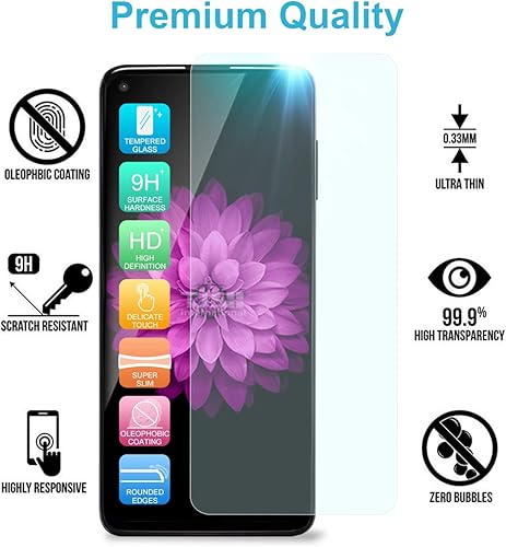 Miniatura 9 de TJS Funda compatible con Motorola Moto G Power 2021, con protector de pantalla de vidrio templado, anillo de metal con soporte magnético, funda