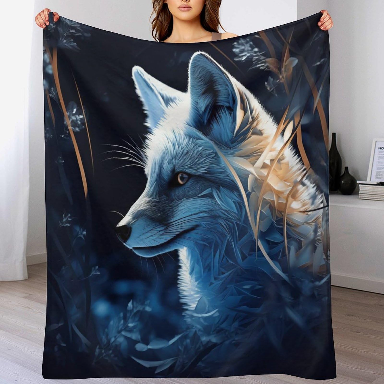 Couvre-lit en flanelle douillette Renard pour envelopper votre famille de douceur