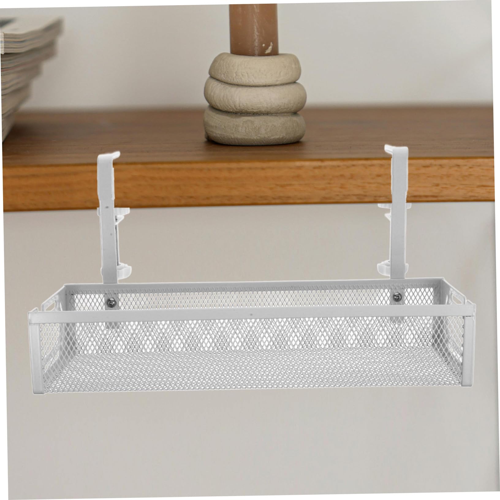 Organizzatore Cavi Sotto Scrivania Supporto Compatto Per Gestione Cavi Design Semplice e Pratico Facile Installazione Resistente e Leggero Per Casa e Ufficio