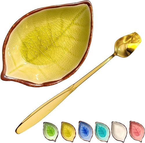 Miniatura 16 de Soporte de cuchara de café y descanso para accesorios de barra de café, soporte de cuchara pequeña de hoja para estación de café, soporte de cuchara