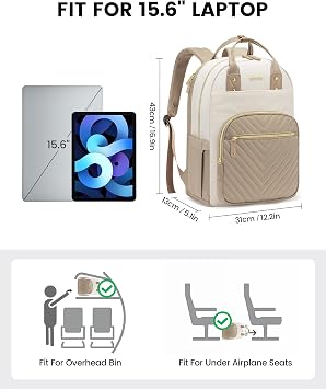 LOVEVOOK Laptop Backpack Women, 15.6 Inch Rucksack Bag