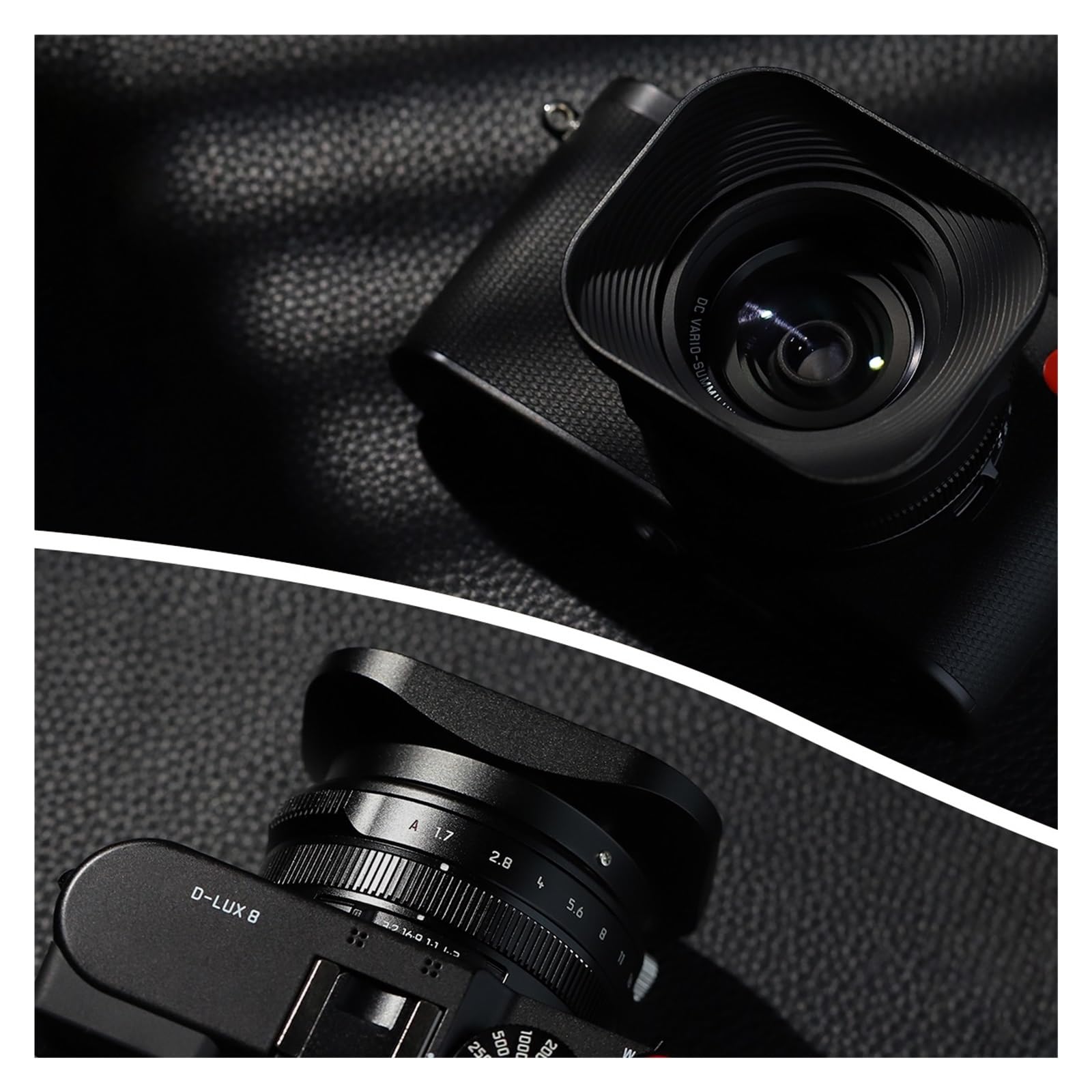 Camera Lens Hood, Compatible con Parasol de Metal Leica D-Lux 8