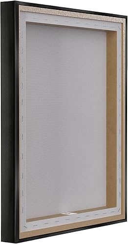 Miniatura 6 de Stupell Industries Lienzo flotante enmarcado con diseño de búho granero encaramado, diseño de Kim Curinga