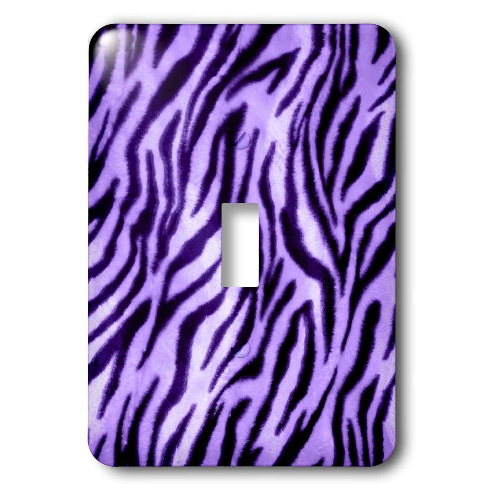 Interrupteur zèbre violet 3dRose LSP_4116_1 à bascule simple pour décoration murale