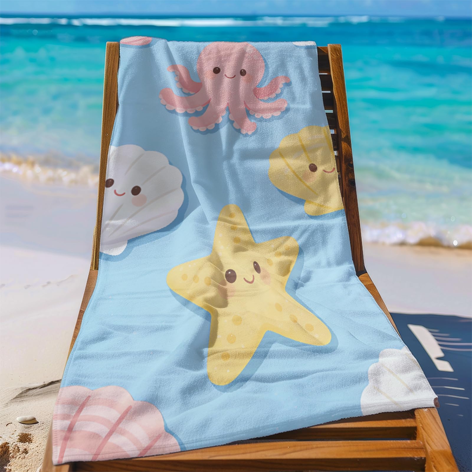 Telo Mare Microfibra 210x230 Blu Rosa Giallo Telo Spiaggia Grande Antisabbia,XXL Asciugamano Mare, Asciugatura Rapida, Stuoia Spiaggia Leggero E Portatile