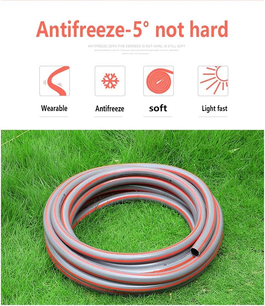 1 Inch Water Pipe, Beef Tendon, Hose, Antifreeze Plastic Pipe, Three-Layer Structure, Cold and Heat Resistant-red with Gray