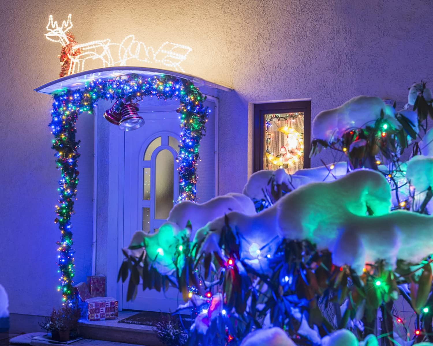 72.2ft Christmas Solar Lights, 8 Modes Solar String Lights Outdoor Fairy Lights, 200 LED Waterproof Solar Christmas Decorations for House Home Christmas Tree Valentines Lights Indoor Garden Holiday