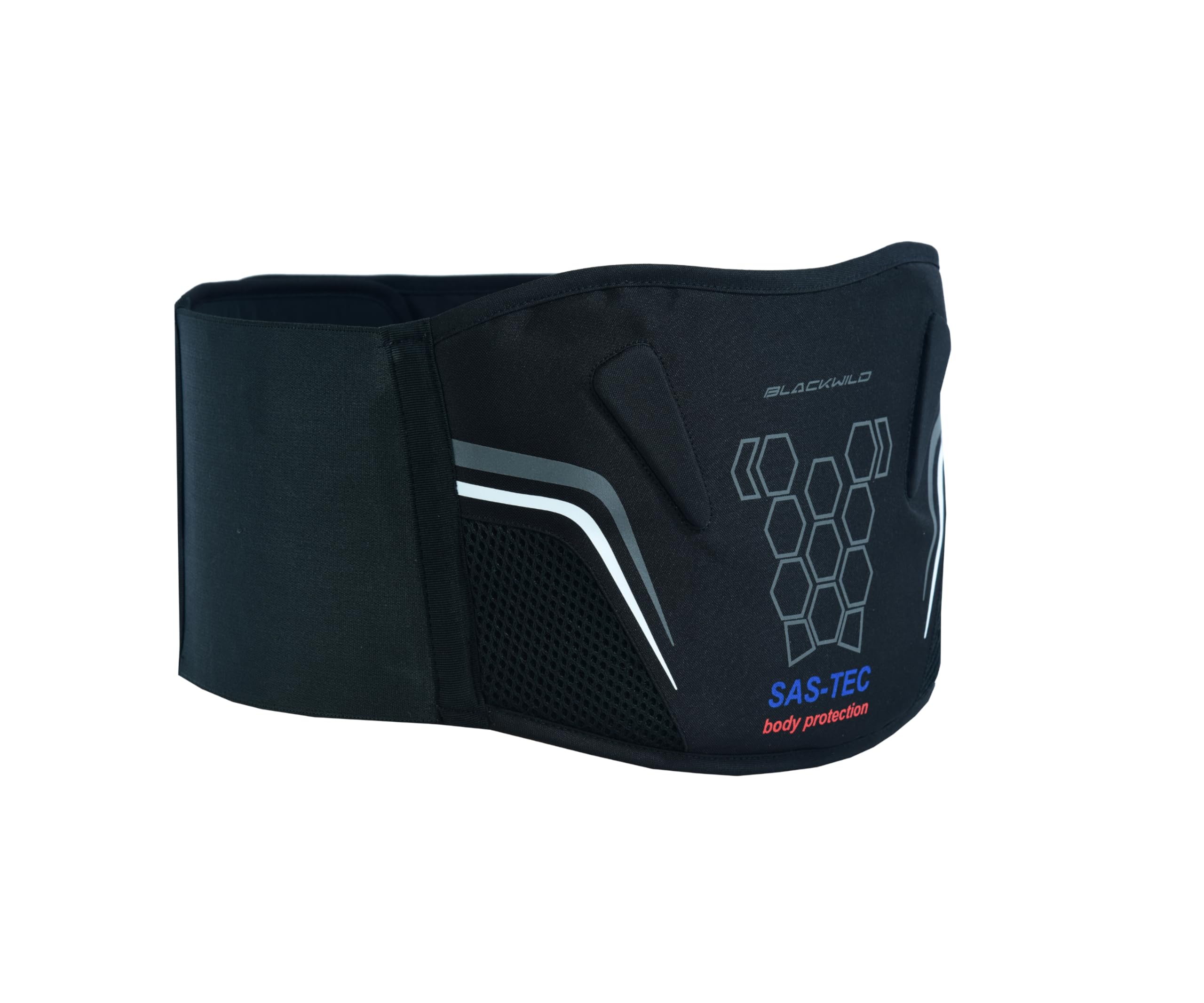BLACKWILD - Cintura renale per moto con protezione per coccige SAS-TEC SP-T | Cintura renale per moto uomo e donna | Cintura renale per tutte le attività all'aperto