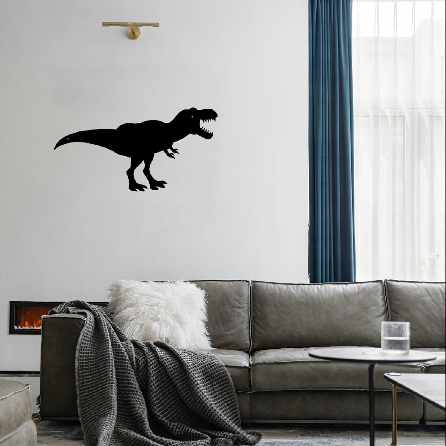 Excmoky Dinosaurs Metal Wall Decor, Dinosaurs Wall Decoration Metal Wall Art Home Living Room Wall Art, Interior Decoration, Wall Hangings