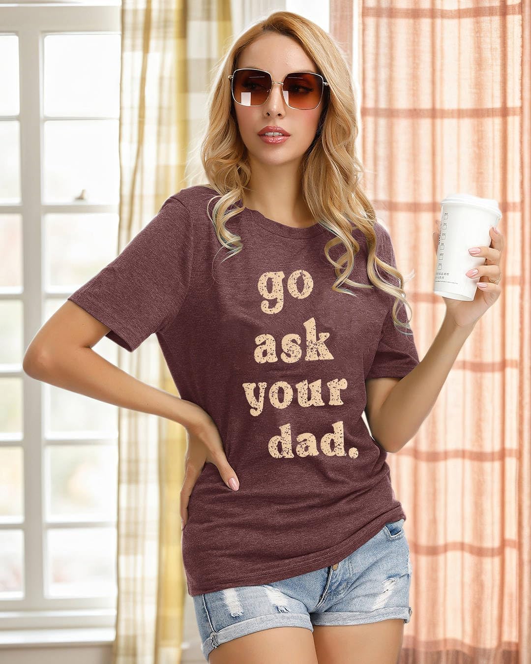 IRISGOD Womens Mom Shirt Summer Funny Short Sleeve Mommy Graphic Tees T-Shirts - Image 4