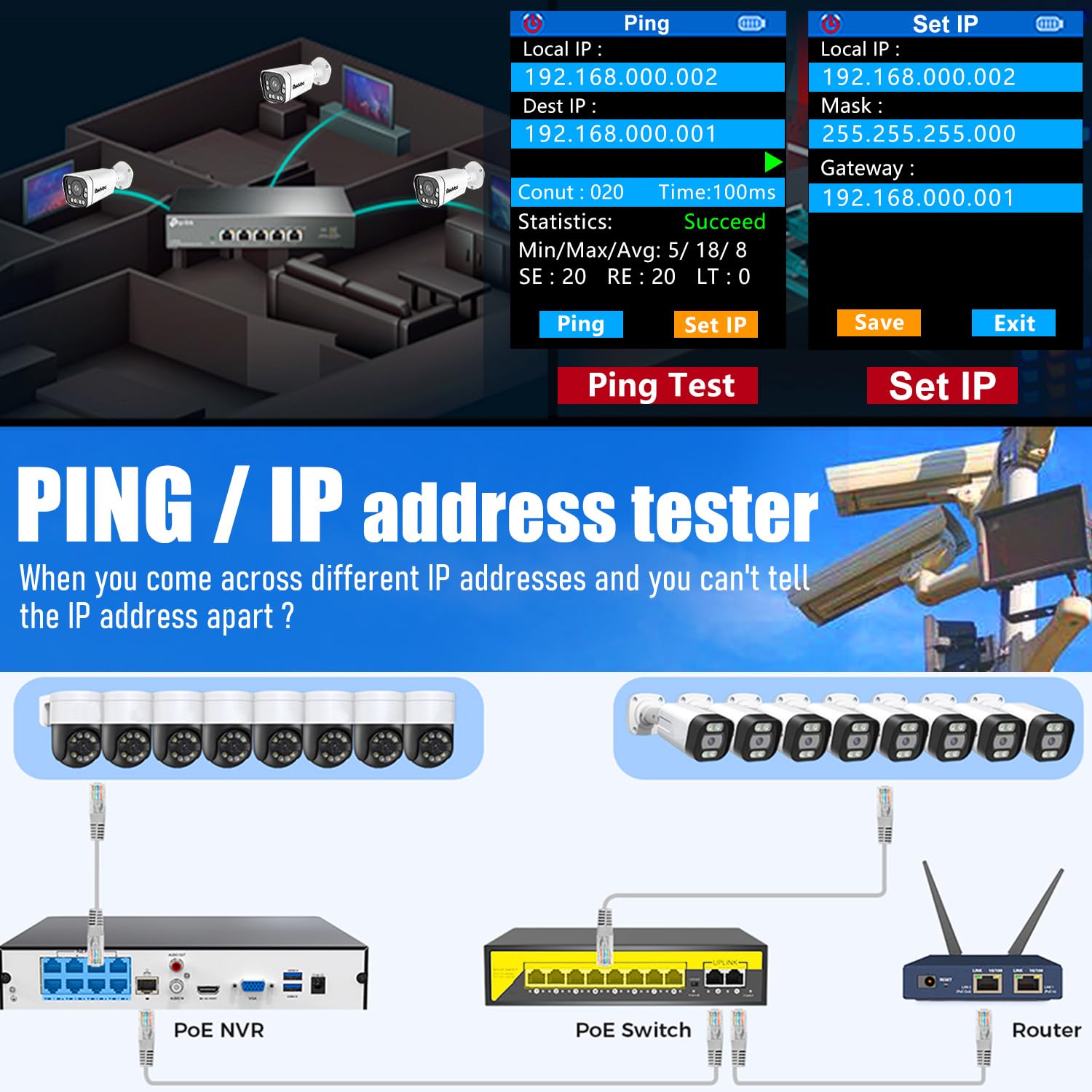 YILTION Network Cable Tester - Ethernet LAN Tester -3 YILTION Network Cable Tester - Ethernet LAN Tester -3