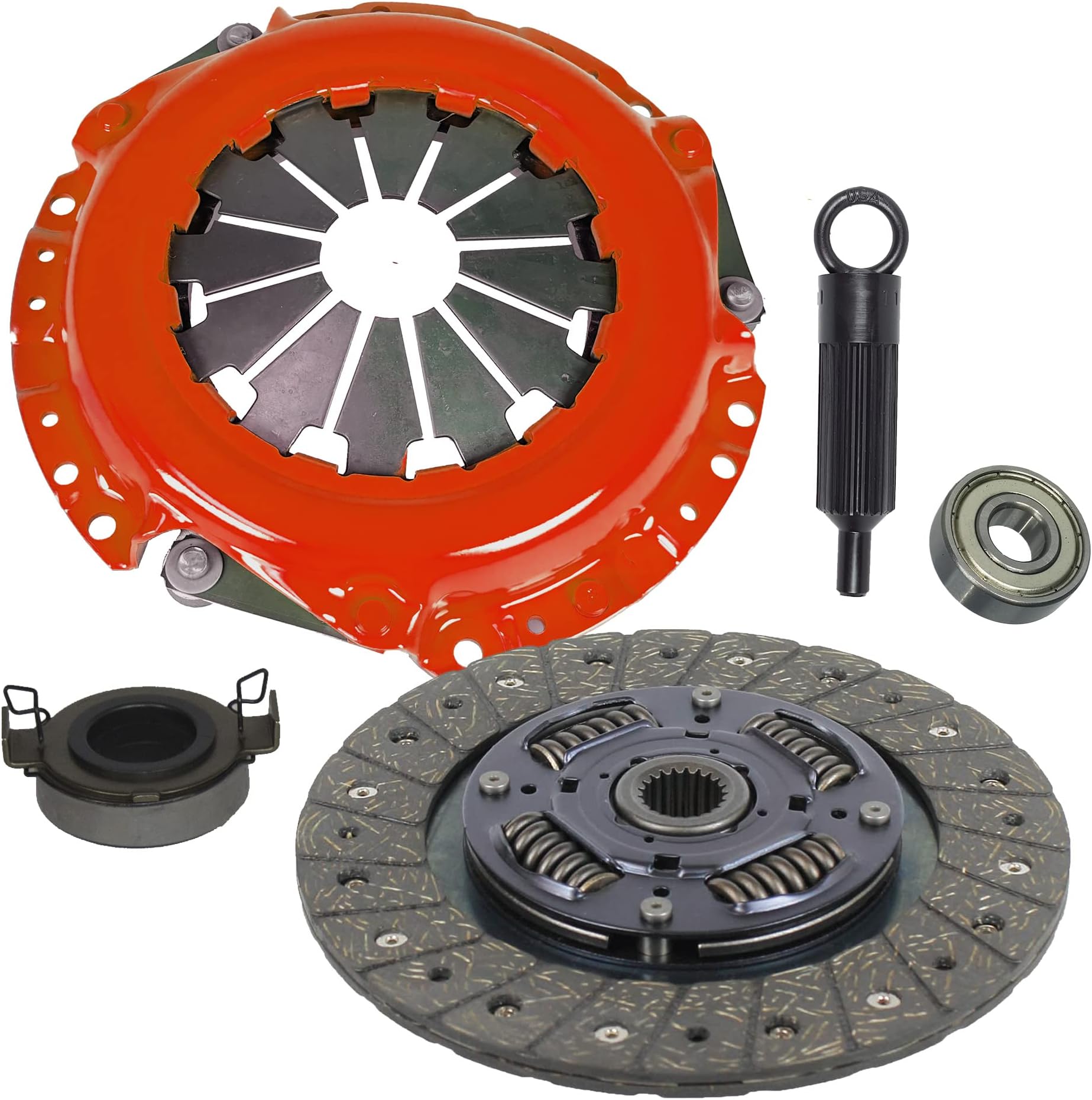 Clutch Kit Compatible With Corolla Matrix Vibe Yaris Mr-2 Celica Prizm Base Core Premium Rs S Ce Le Xr Xrs Ve Lsi Gsi 1991-2013 1.5L 1.6L 1.8L l4 GAS DOHC Naturally Aspirated