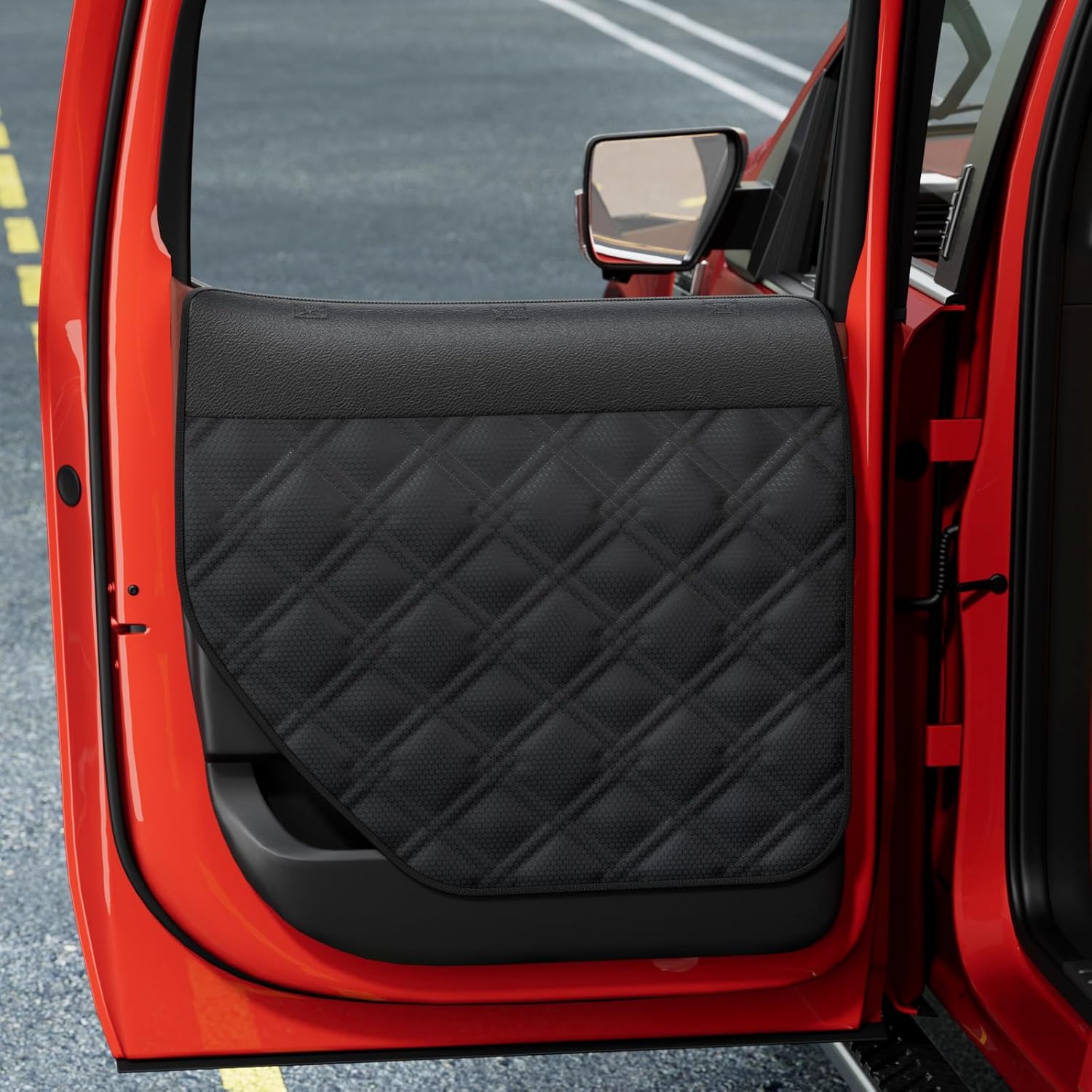 Dog Car Door Protector – 20% Larger Design for Trucks & SUVs, Thickened Waterproof Door Panel Covers, Protects Doors from Dog Scratching