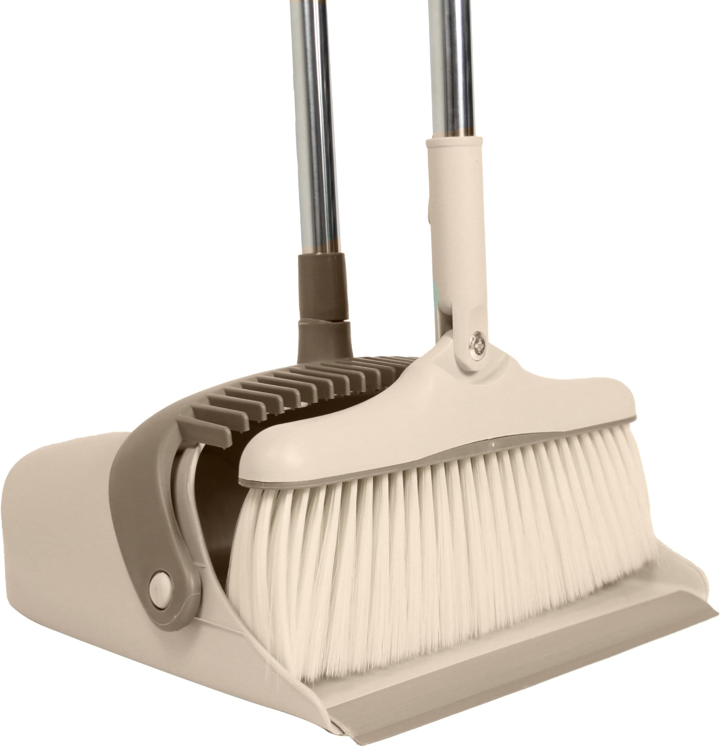 SCRATCH TWIST 54" Long Handled Dustpan and Brush, Broom and