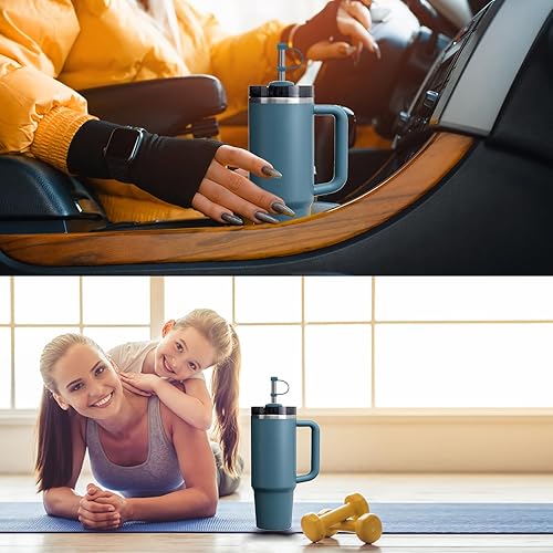 Miniatura 6 de Paquete de 4 tapones antiderrames para Stanley Cup 2.0 de 30 onzas y 40 onzas, tapón de silicona a prueba de fugas para vaso Stanley, accesorios de