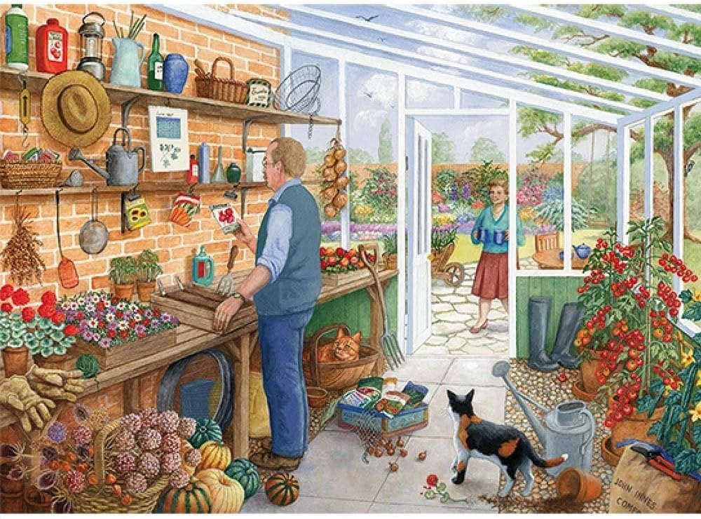 Otter House 1000 Piece Landscape Jigsaw Puzzle- The Gardener's Room