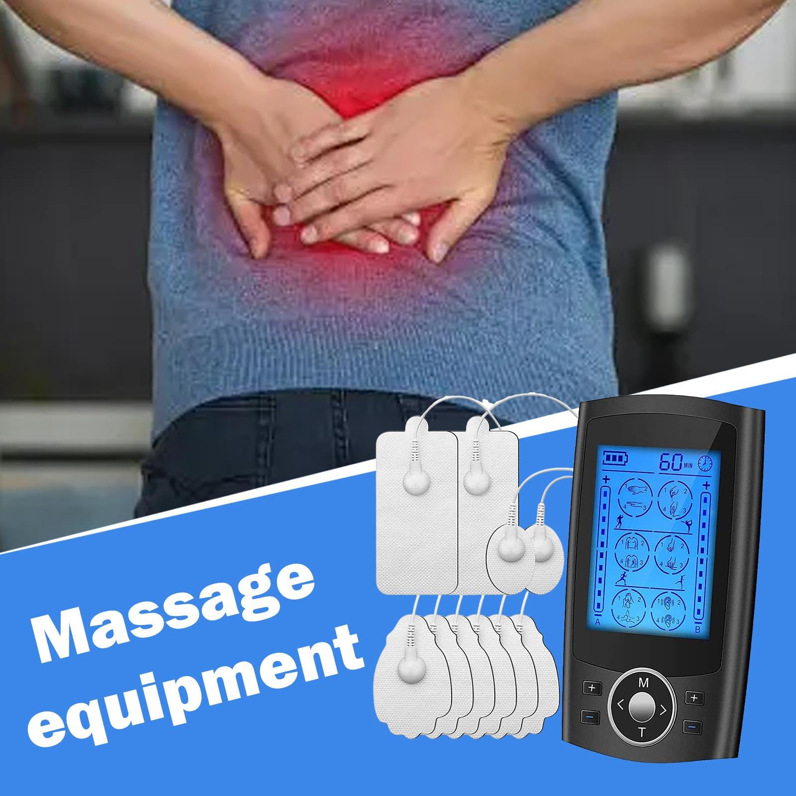 Electronic Pulse Massager, Muscle Stimulator Device, Nerve Stimulator Relief, Full Body Massage, Electric Massager 36 Modes, Adjustable Pulse Massager, Muscle Tension Relief