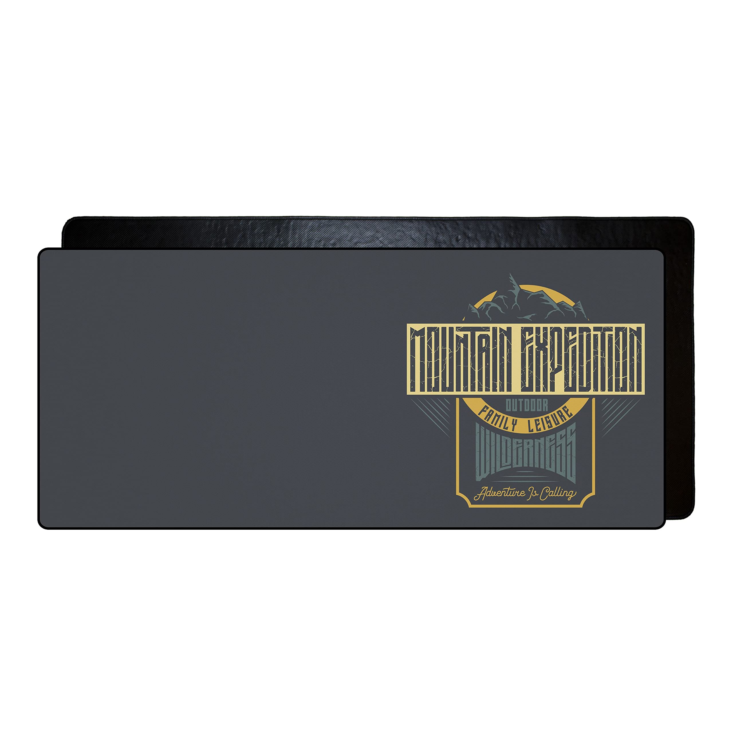 Rectangle Digital Printed Fabric Gaming Mouse Pad, Non-Slip Base, Black Stitched Edge for FPS, MOBA, Single Player Games XL, Size:90x40cm