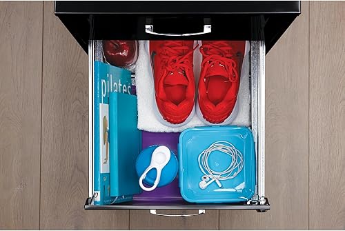 Miniatura 7 de Hirsh SOHO - Archivador móvil con 2 cajones, 18 pulgadas, color negro