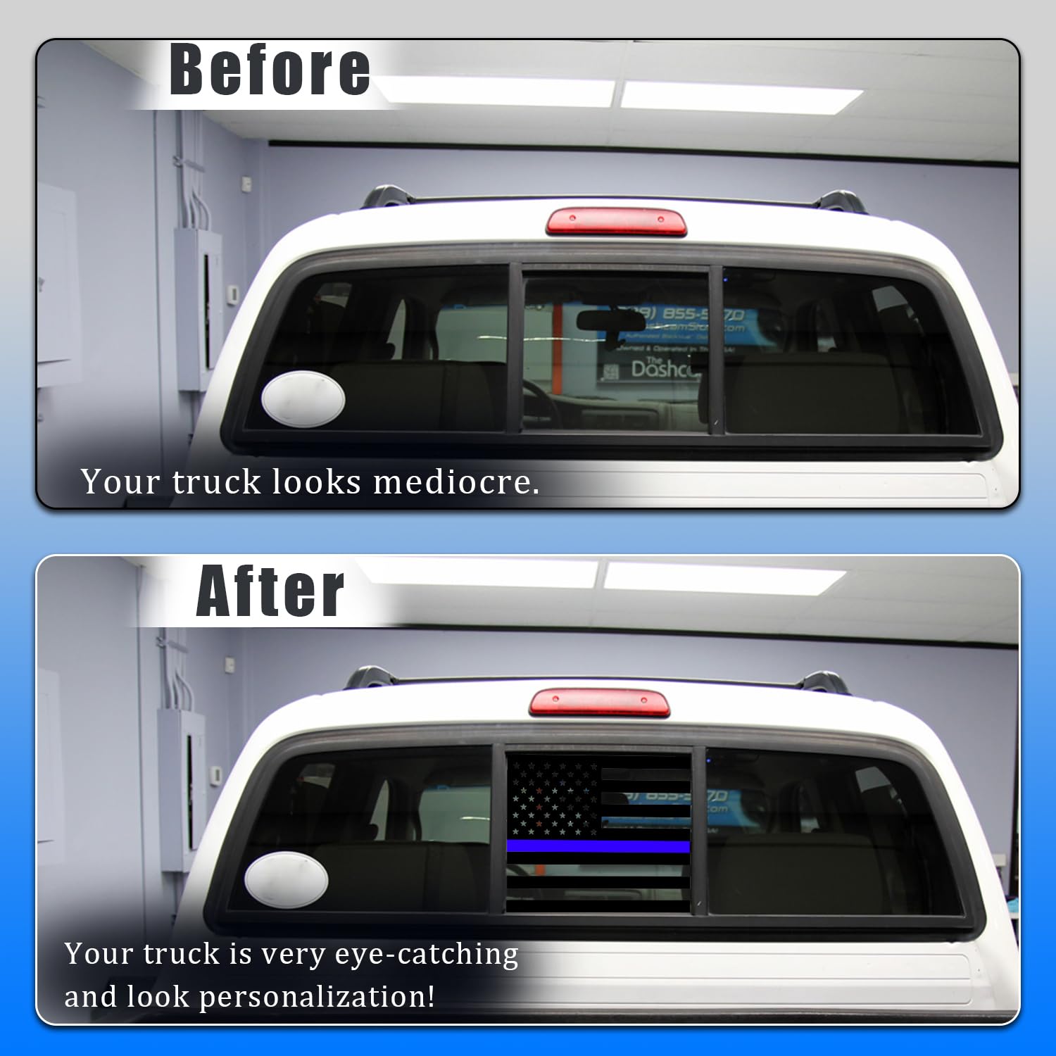 Snapklik.com : JDDRY Rear Back Middle Window Sticker,Car Decal Sticker ...