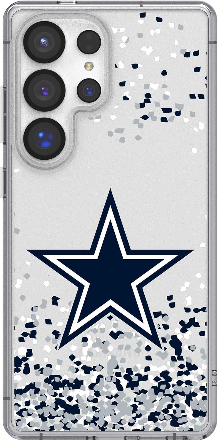 Keyscaper Indianapolis Colts Galaxy Clear Case with Confetti Design