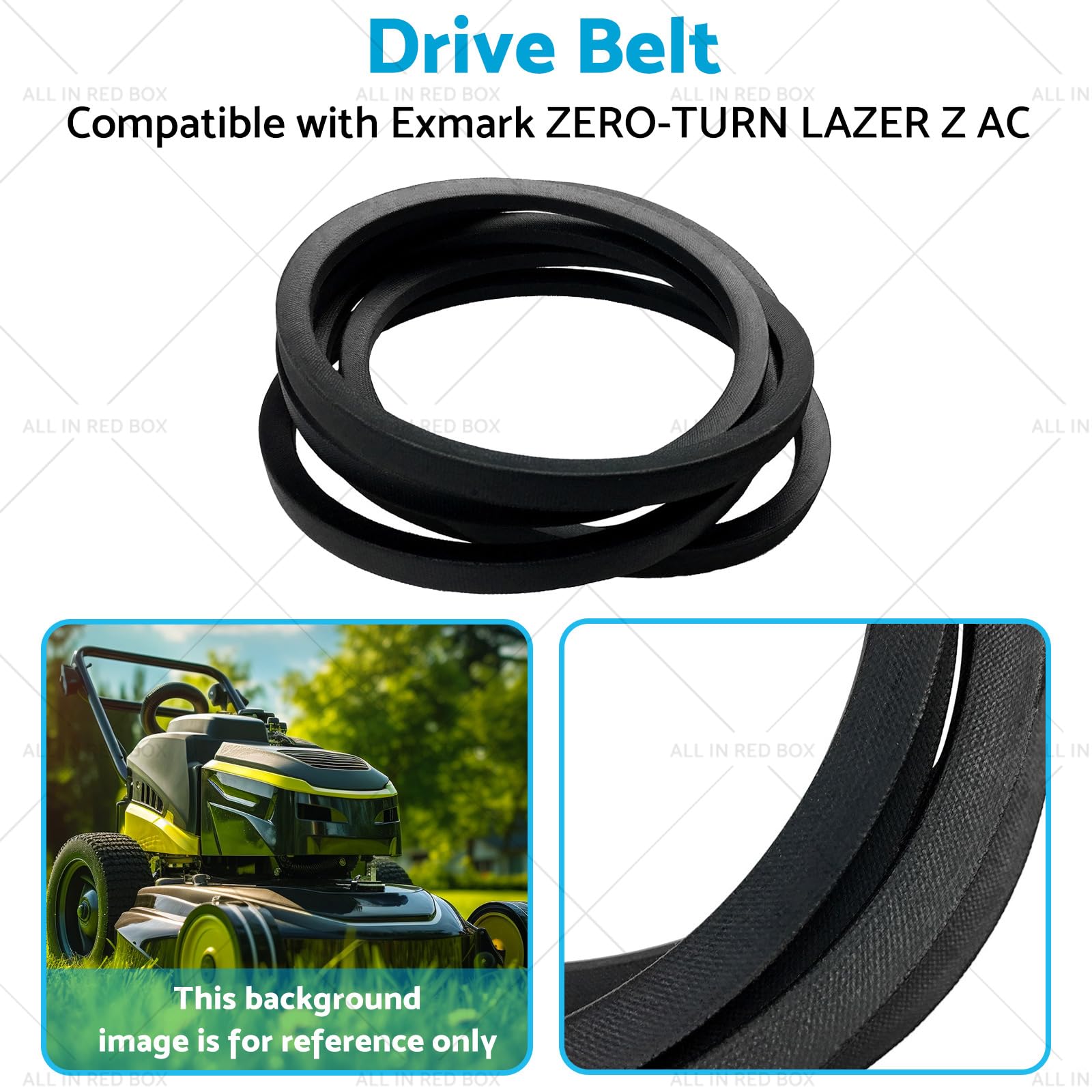 Accessori Tagliaerba Zero Turn Cinghia Di Trasmissione Di Ricambio Per Tosaerba Exmark Lazer Z 60 E 72 - OEM 103-4014 / 1034014 Cinghia Di Trasmissione Per Exmark Lazer Z - Foto 2