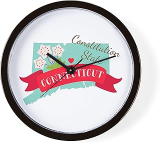 CafePress Connecticut Constitution 10" Wall Clock for Livingroom, Kitchen, or Office
