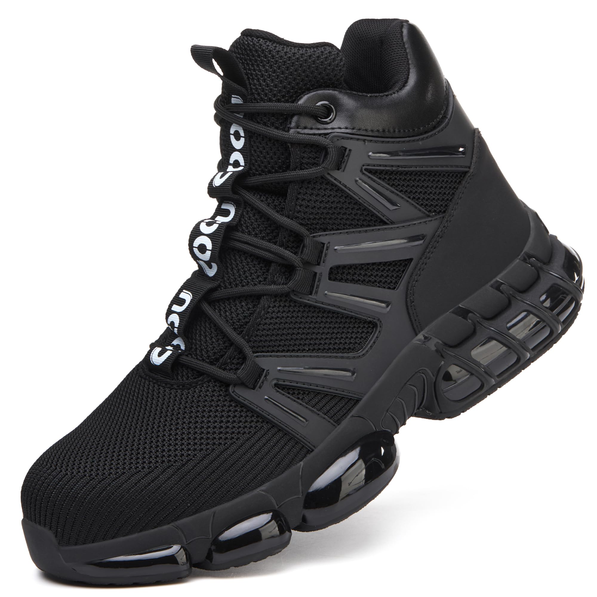 Chaussures de Sécurité Hommes Respirantes Basket de Securite Femme | Bottines de Travail Coussin d'air, Légère, Embout Acier pour Logistique, Entrepôt, Industrie