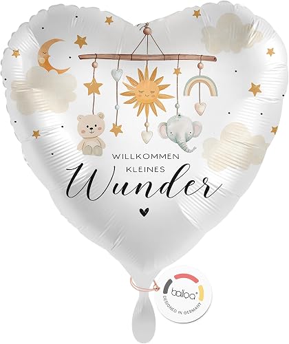 Folienballon Willkommen kleines Wunder, Helium Ballon zur…
