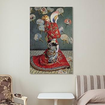 Amazon.co.jp: クロード・モネ『ラ・ジャポネーズ』 キャンバス