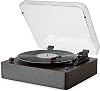 Vinyl Record Player, Bluetooth Turntable with Built-in Stereo Speakers, 3-Speed Belt-Drive Vintage Record Player with BT In/Out, Auto Stop, RCA Line-Out for Home Decor