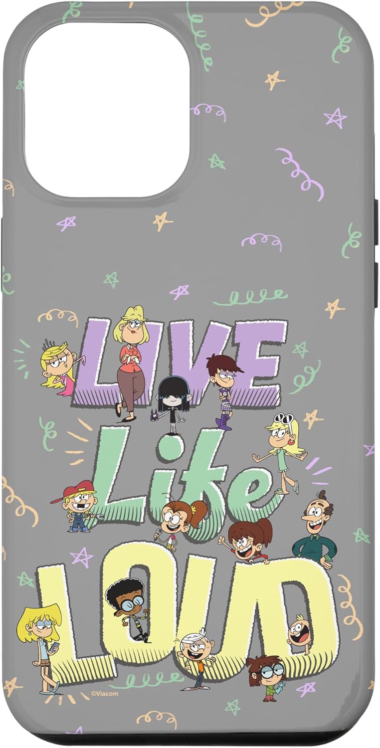 iPhone 15 The Loud House Live Life Loud Vintage Group Logo Case