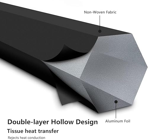 Miniatura 42 de Changshade Persianas celulares opacas de arriba hacia arriba, sin cordones, para ventana de interior, aislamiento térmico, persianas de panal