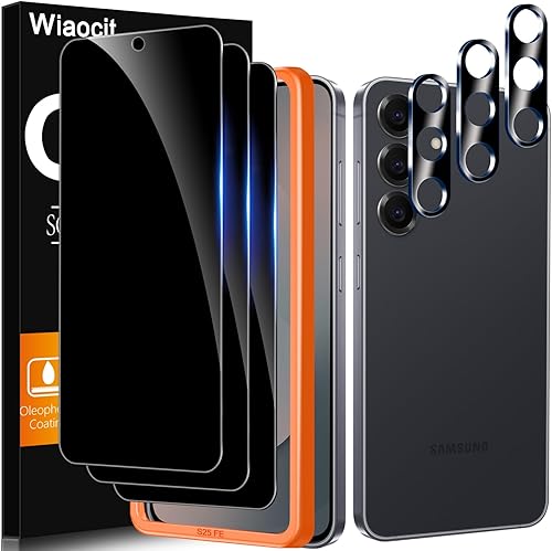 Miniatura 7 de Wiaocit Paquete de 3 protectores de pantalla de vidrio templado para iPhone Air, dureza 9H, sin burbujas, compatible con fundas
