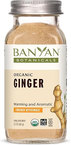 Miniatura 1 de Banyan botánicos de jengibre en polvoOrgánico CertificadoZingiber officinaleSoporta la salud general, Bienestar y confort
