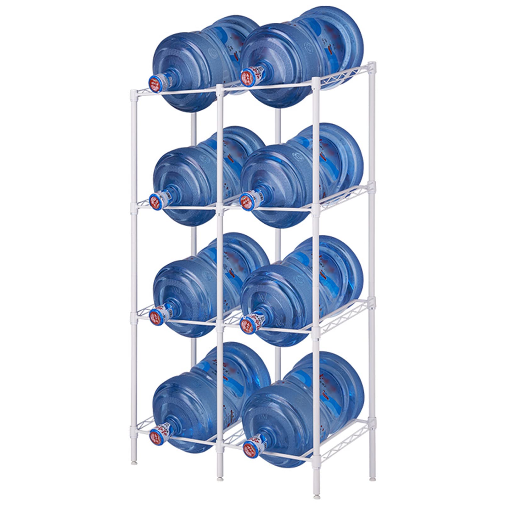 Estante para Jarras con Enfriador de Agua de 5 Galones para 8 Botellas, Estantes Organizadores para Portabotellas de Agua de Alta Resistencia, Estante de Almacenamiento para Botellas de Agua